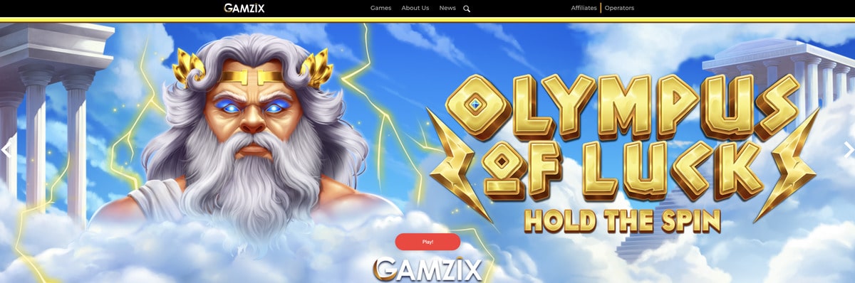 Gamzix, logiciel de slots online