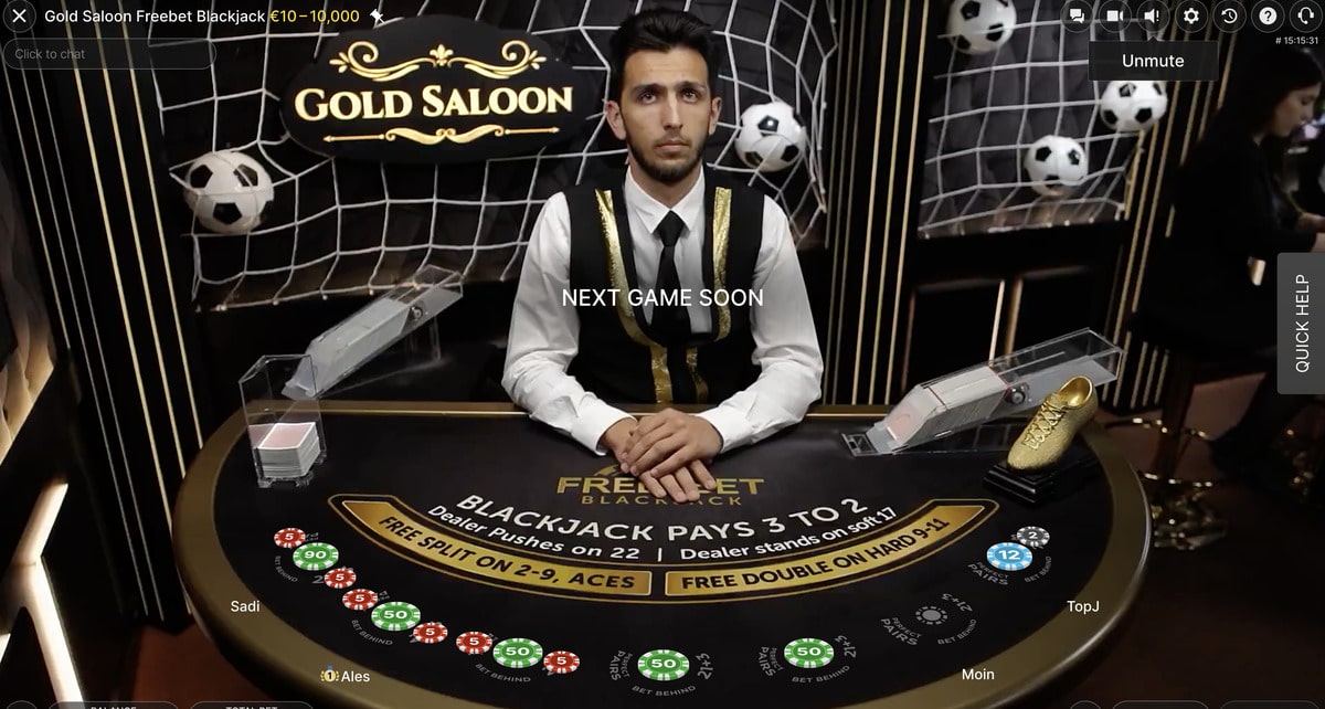 Gold Saloon Free Bet Blackjack