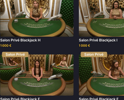 Blackjack Privatif avec un croupier unique