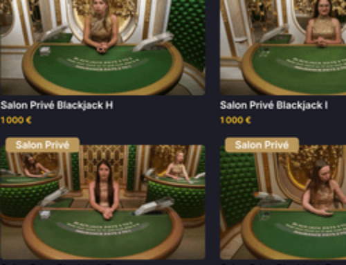 Les jeux privatifs Evolution de live blackjack sur Betzino