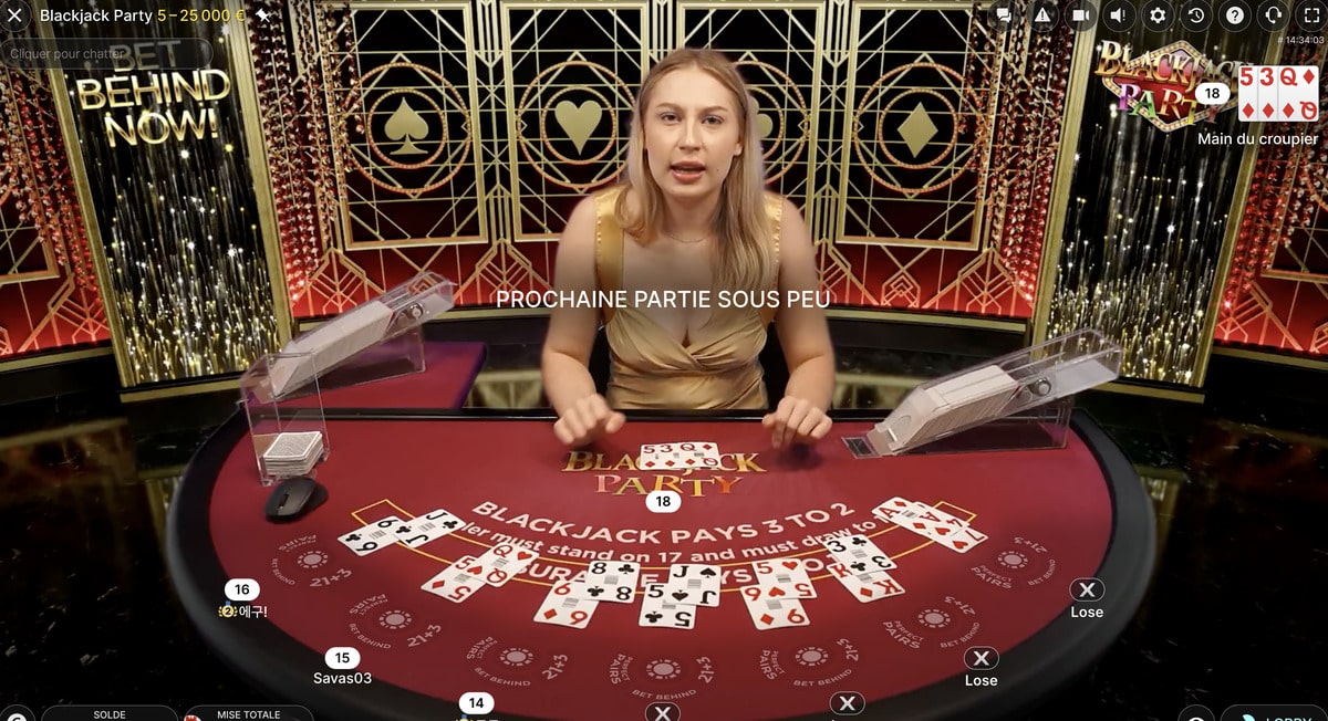 Live Croupier Blackjack