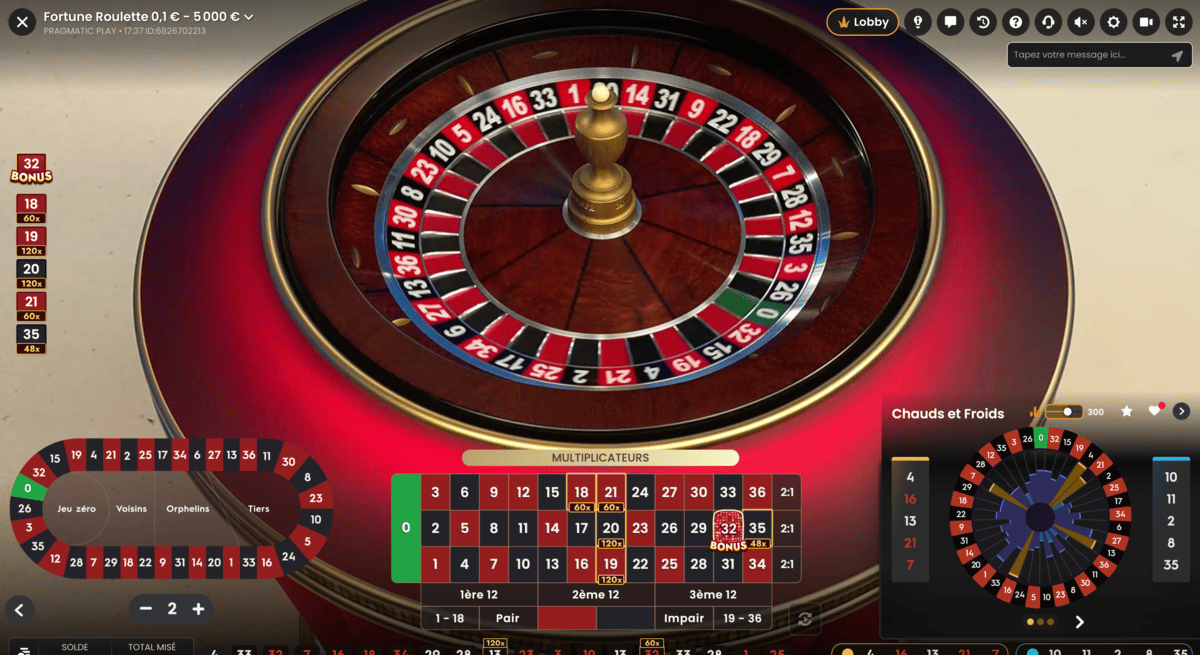 Roue du jeu Fortune Roulette